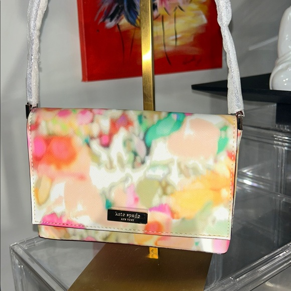Kate Spade Multicolor Floral Story Book Crossbody Bag 7.5”x 5.25”x 1” NWOT - Picture 3 of 6